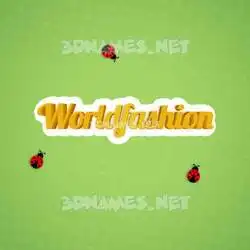 worldfashion in Ladybugs style - 3D name wallpaper