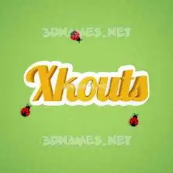 xkouts in Ladybugs style - 3D name wallpaper
