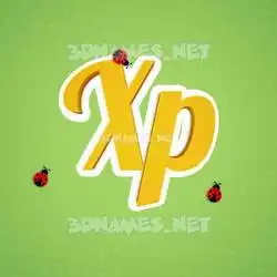 xp in Ladybugs style - 3D name wallpaper