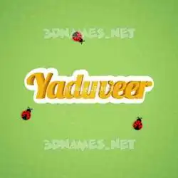 yaduveer in Ladybugs style - 3D name wallpaper