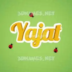 yajat in Ladybugs style - 3D name wallpaper