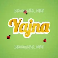 yajna in Ladybugs style - 3D name wallpaper