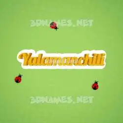 yalamanchili in Ladybugs style - 3D name wallpaper