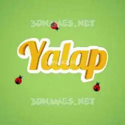 yalap in Ladybugs style - 3D name wallpaper