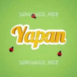 yapan in Ladybugs style - 3D name wallpaper