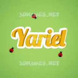 yariel in Ladybugs style - 3D name wallpaper