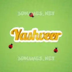 yashveer in Ladybugs style - 3D name wallpaper