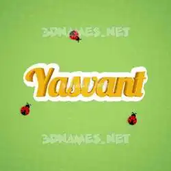 yasvant in Ladybugs style - 3D name wallpaper