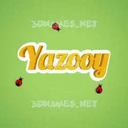 yazooy in Ladybugs style - 3D name wallpaper
