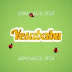yesubabu in Ladybugs style - 3D name wallpaper