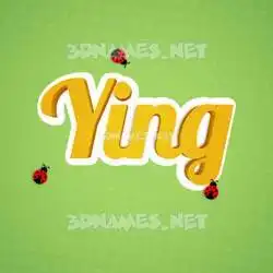 ying in Ladybugs style - 3D name wallpaper