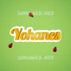 yohanes in Ladybugs style - 3D name wallpaper