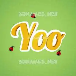 yoo in Ladybugs style - 3D name wallpaper