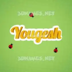 yougesh in Ladybugs style - 3D name wallpaper