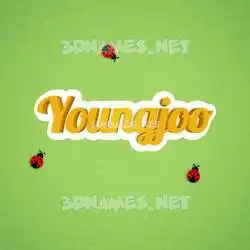youngjoo in Ladybugs style - 3D name wallpaper