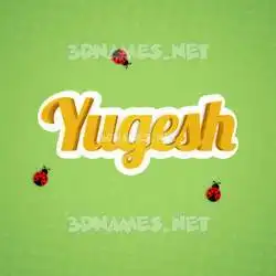 yugesh in Ladybugs style - 3D name wallpaper