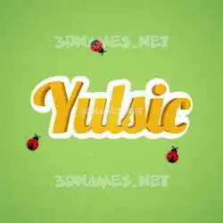 yulsic in Ladybugs style - 3D name wallpaper