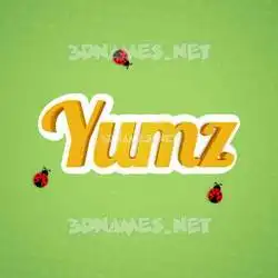 yumz in Ladybugs style - 3D name wallpaper