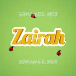 zairah in Ladybugs style - 3D name wallpaper