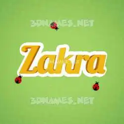 zakra in Ladybugs style - 3D name wallpaper