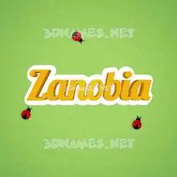 zanobia in Ladybugs style - 3D name wallpaper