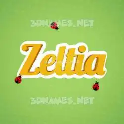 zeltia in Ladybugs style - 3D name wallpaper