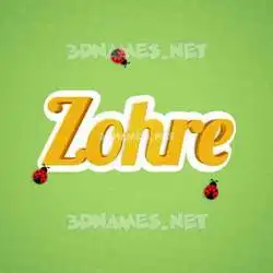 zohre in Ladybugs style - 3D name wallpaper