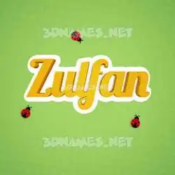 zulfan in Ladybugs style - 3D name wallpaper