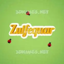 zulfequar in Ladybugs style - 3D name wallpaper