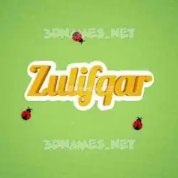 zulifqar in Ladybugs style - 3D name wallpaper