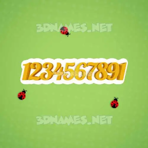 1234567891 in Ladybugs style - 3D name wallpaper 1234567891 in Ladybugs style - 3D name wallpaper