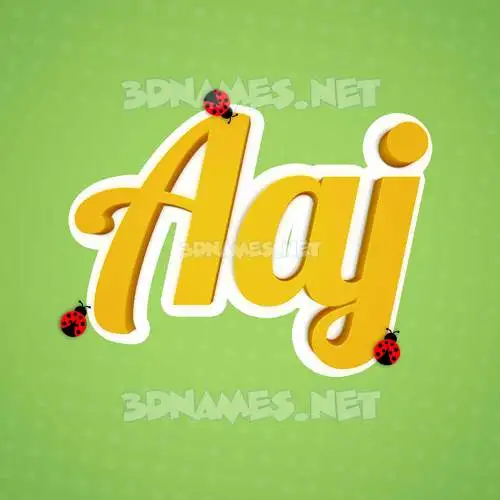 aaj in Ladybugs style - 3D name wallpaper aaj in Ladybugs style - 3D name wallpaper