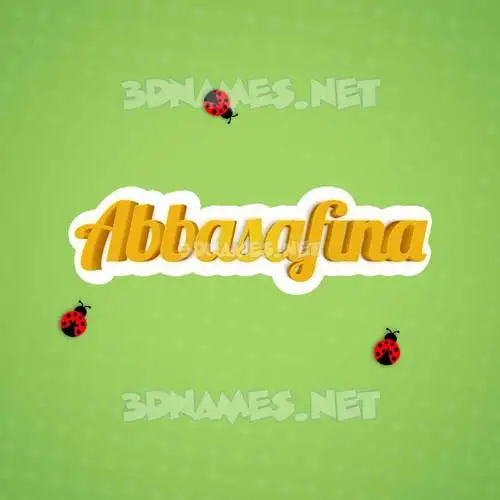 abbasafina in Ladybugs style - 3D name wallpaper abbasafina in Ladybugs style - 3D name wallpaper