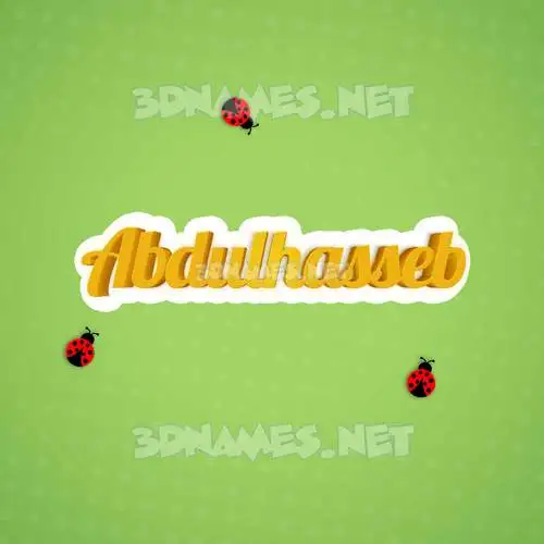 abdulhasseb in Ladybugs style - 3D name wallpaper abdulhasseb in Ladybugs style - 3D name wallpaper