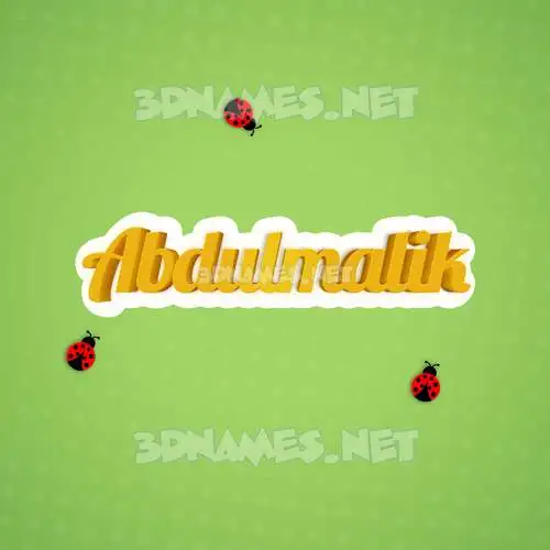abdulmalik in Ladybugs style - 3D name wallpaper abdulmalik in Ladybugs style - 3D name wallpaper