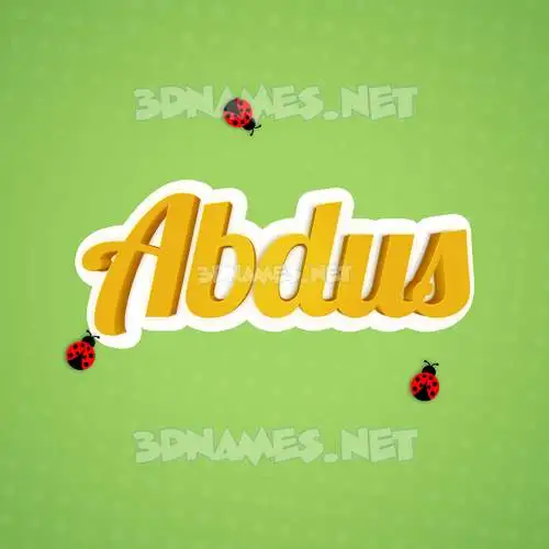 abdus in Ladybugs style - 3D name wallpaper abdus in Ladybugs style - 3D name wallpaper