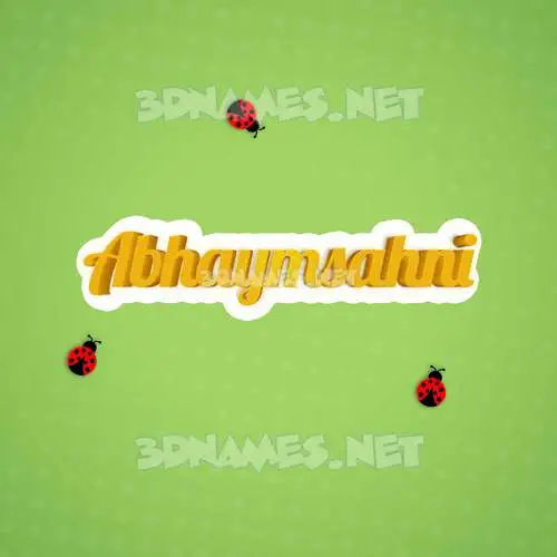 abhaymsahni in Ladybugs style - 3D name wallpaper abhaymsahni in Ladybugs style - 3D name wallpaper