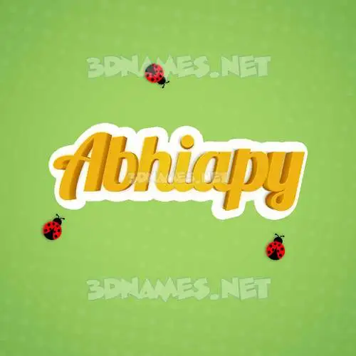abhiapy in Ladybugs style - 3D name wallpaper abhiapy in Ladybugs style - 3D name wallpaper