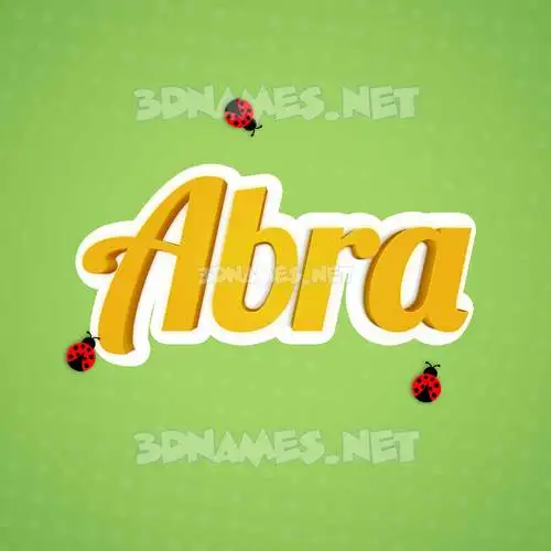 abra in Ladybugs style - 3D name wallpaper abra in Ladybugs style - 3D name wallpaper