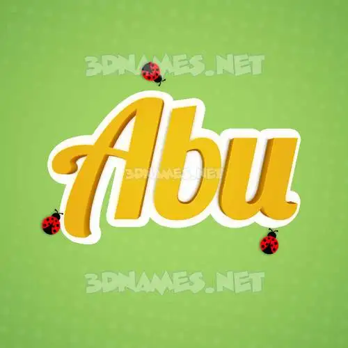 abu in Ladybugs style - 3D name wallpaper abu in Ladybugs style - 3D name wallpaper