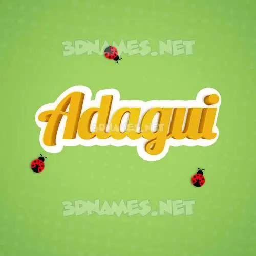 adagui in Ladybugs style - 3D name wallpaper adagui in Ladybugs style - 3D name wallpaper