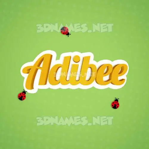 adibee in Ladybugs style - 3D name wallpaper adibee in Ladybugs style - 3D name wallpaper
