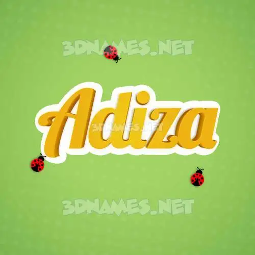 adiza in Ladybugs style - 3D name wallpaper