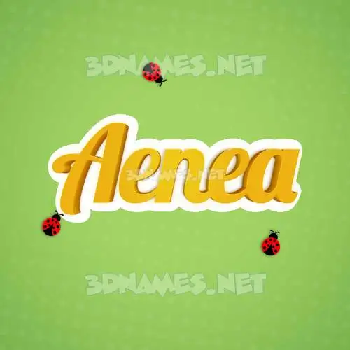 aenea in Ladybugs style - 3D name wallpaper