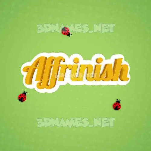 affrinish in Ladybugs style - 3D name wallpaper affrinish in Ladybugs style - 3D name wallpaper