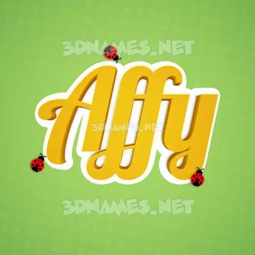 affy in Ladybugs style - 3D name wallpaper affy in Ladybugs style - 3D name wallpaper