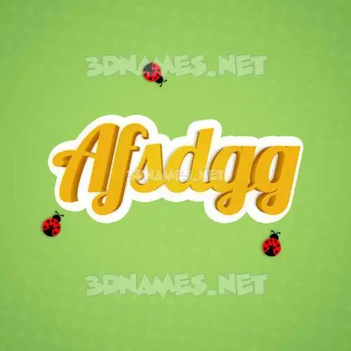 afsdgg in Ladybugs style - 3D name wallpaper afsdgg in Ladybugs style - 3D name wallpaper