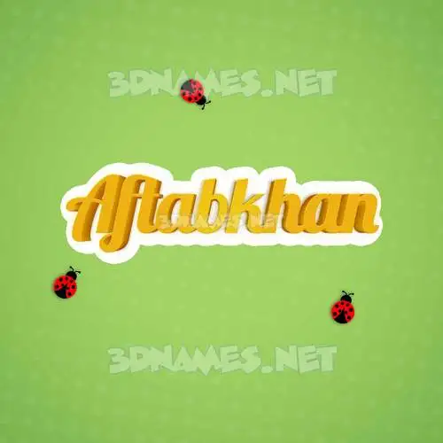 aftabkhan in Ladybugs style - 3D name wallpaper aftabkhan in Ladybugs style - 3D name wallpaper