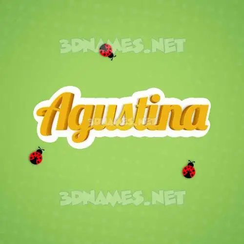 agustina in Ladybugs style - 3D name wallpaper agustina in Ladybugs style - 3D name wallpaper