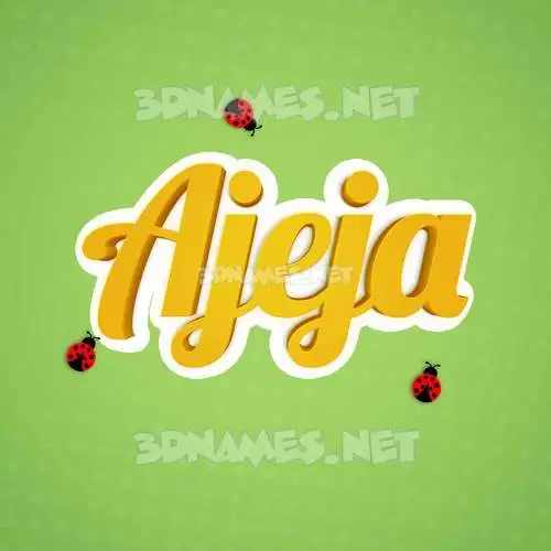 ajeja in Ladybugs style - 3D name wallpaper ajeja in Ladybugs style - 3D name wallpaper